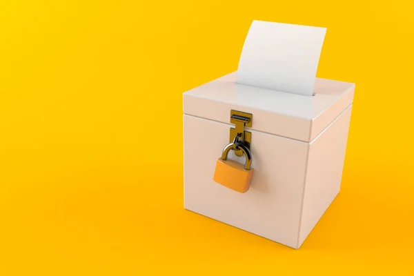 空白投票的投票箱 — 图库照片