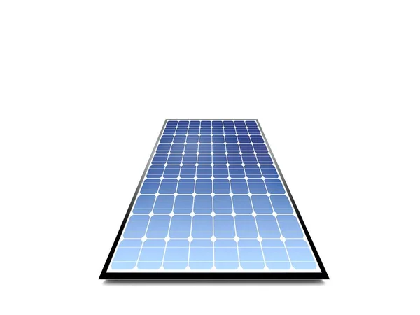 低角度の太陽電池パネル — ストック写真