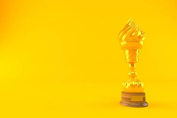 Sorvete troféu dourado — Fotografia de Stock