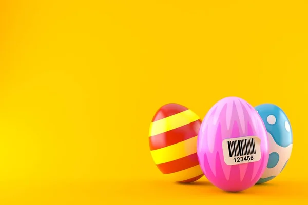 Uova di Pasqua con codice a barre — Foto Stock