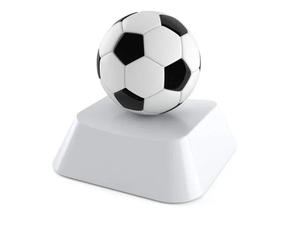コンピュータキー上のサッカーボール — ストック写真