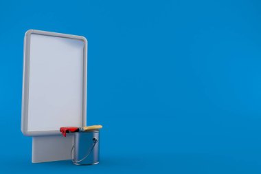 Boş ilan panosuyla boya