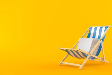 Güverte koltuğunda bilgisayar anahtarı