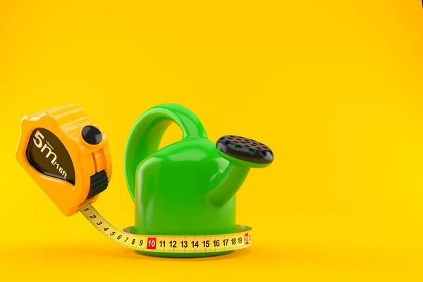 Watering can with measuring tape