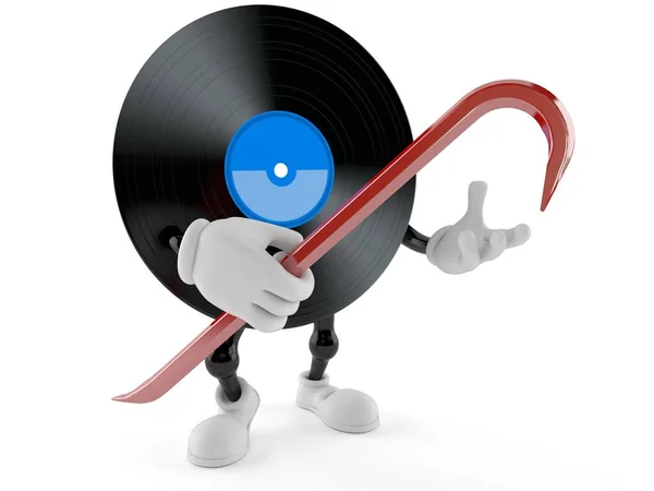 Personaje de vinilo sosteniendo palanca — Foto de Stock