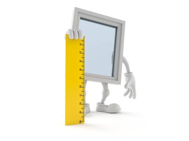 Pencere karakteri tutucu cetvel