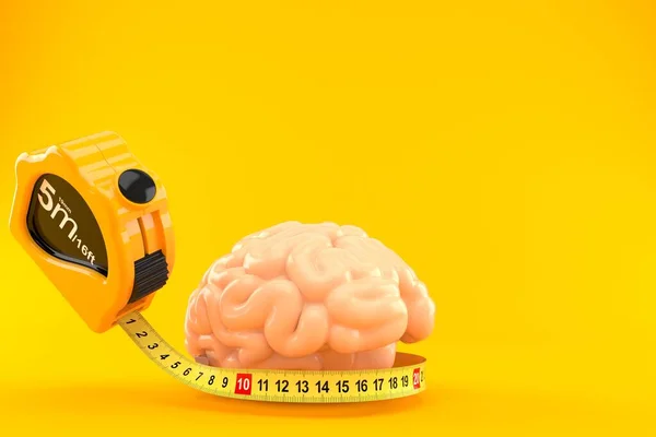Cerebro con cinta métrica — Foto de Stock