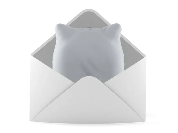 Pillow inside envelope — Stock Photo, Image