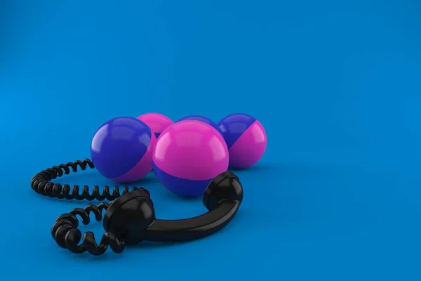 Paintballs mit Telefonhörer — Stockfoto