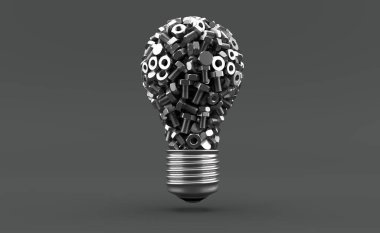 Ampul şeklinde cıvata ve fındık