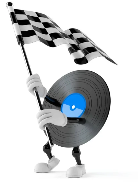 Vinyl χαρακτήρα κυματίζει σημαία αγώνα — Φωτογραφία Αρχείου