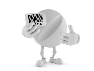 Beyaz arka plan üzerinde izole karikatür karakter