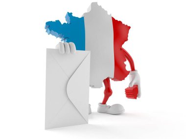 Beyaz arka plan üzerinde izole karikatür karakter