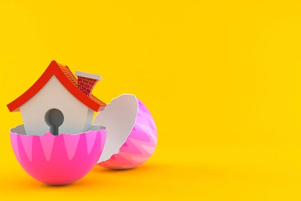Small house inside easter egg