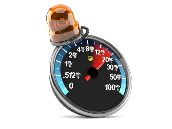 Network meter with emergency siren