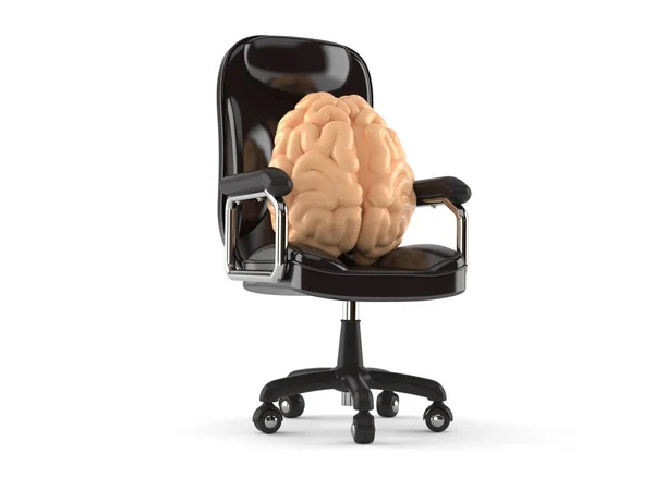 Εγκέφαλος σε καρέκλα επιχειρήσεων — Φωτογραφία Αρχείου
