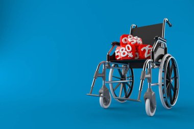 Tekerlekli sandalyeli yüzde işareti