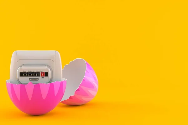 Electricity measure inside easter egg
