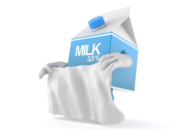 Beyaz arka plan üzerinde izole karikatür karakter