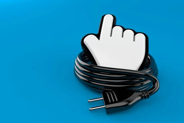 Reel van elektrische kabel met cursor — Stockfoto