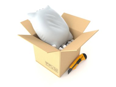 Yastık paketin içinde