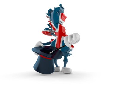 Sihirli şapkalı Uk karakteri