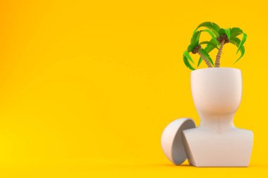 Kafanın içindeki palmiye ağacı