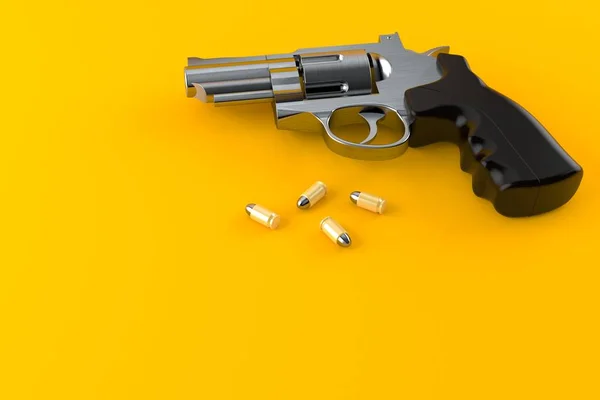 Pistola con munizioni — Foto Stock