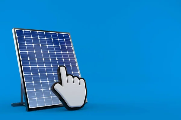 Panneau photovoltaïque avec curseur web — Photo