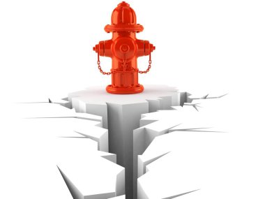 Çatlak delikli yangın musluğu