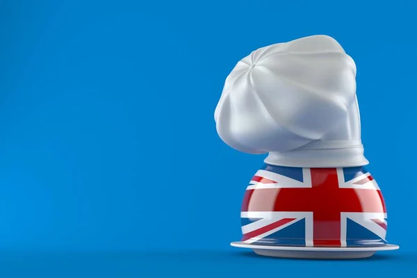 Catering kupol med Storbritannien flagga — Stockfoto