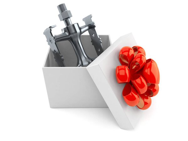 Bicycle pedal inside gift