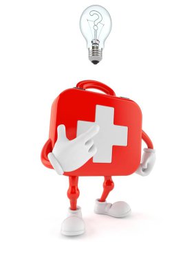 İlk yardım çantası karakterinin bir fikri var.