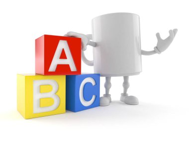 Oyuncak bloklu sabıka karakteri