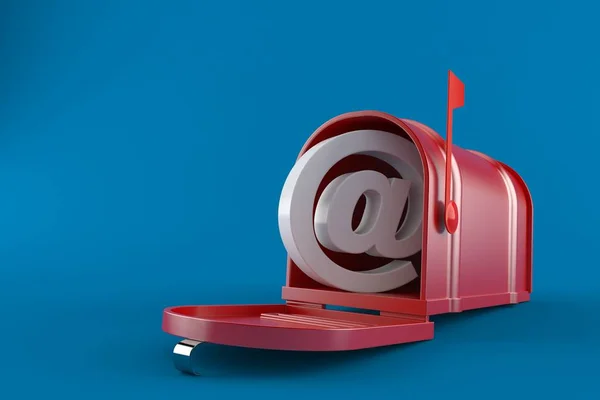 Posta kutusu ile e-posta simgesi — Stok fotoğraf