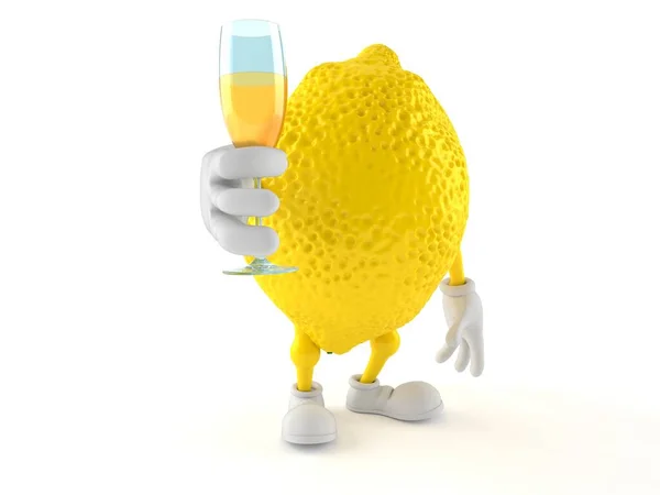 Limon karakteri tostu — Stok fotoğraf
