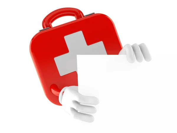First aid kit character — Stock Photo, Image