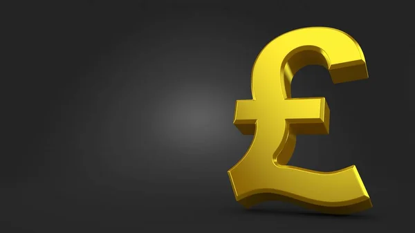 Pound currency on gray background — Stock Photo, Image