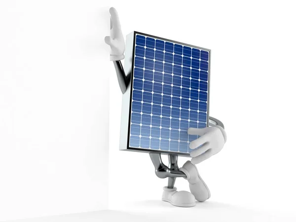 Carattere pannello fotovoltaico — Foto Stock