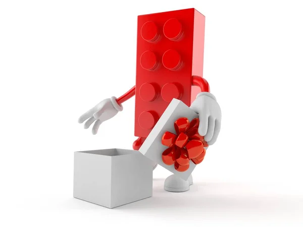 Символ блоку іграшок з відкритим подарунком — стокове фото