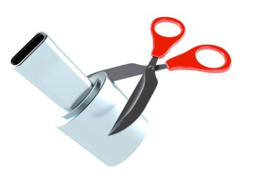 Muffler with scissors