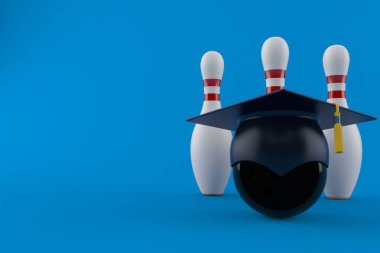 Havan tahtasıyla bowling topu ve lobutlar.