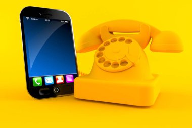 Communication background with smart phone