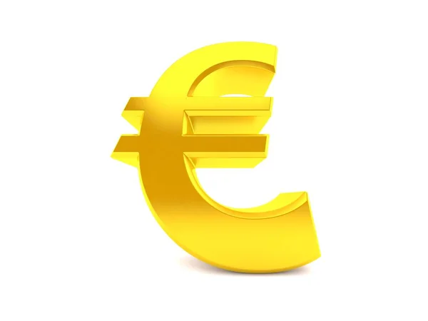 Valuta Euro in basso angolo — Foto Stock