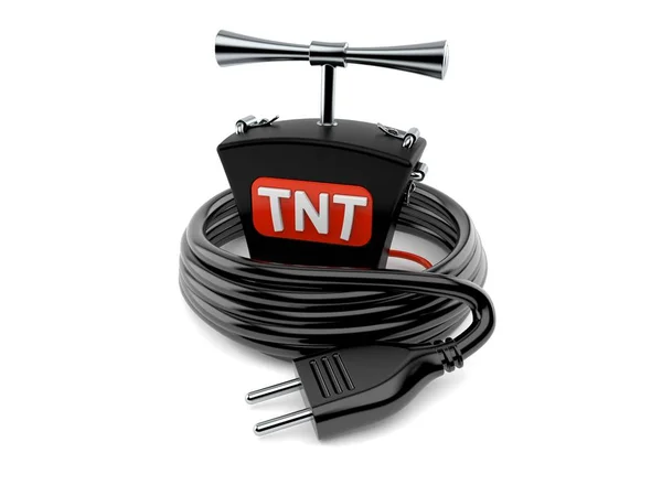 TNT detonátor s elektrickou zástrčkou — Stock fotografie