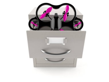 Arşiv dolabında İHA var