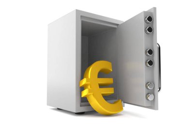 Euro para birimi kasanın içinde