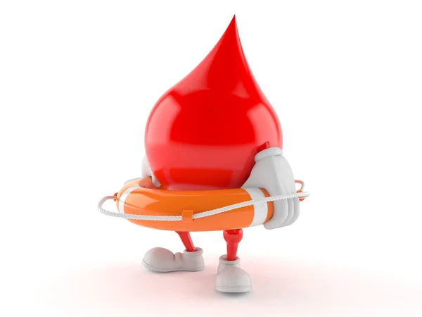 Personaggio del sangue con boa di salvataggio — Foto Stock