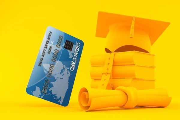 Fundo de educação com cartão de crédito — Fotografia de Stock
