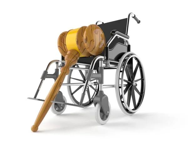 Gavel avec fauteuil roulant — Photo